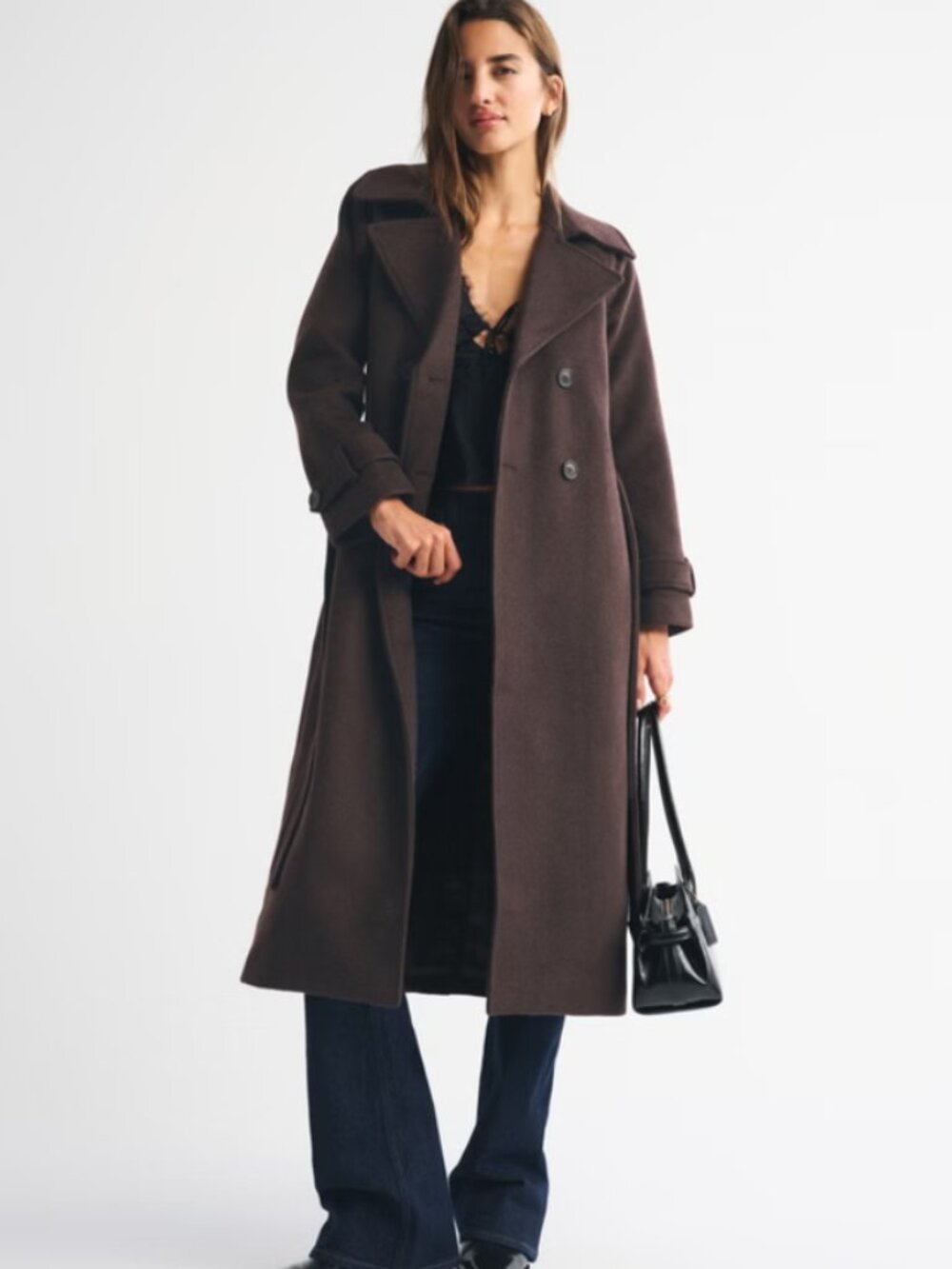 carrie wool-blend trench coat